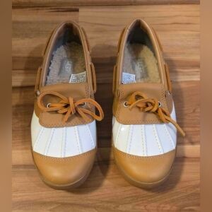 UGG Tan and Cream Shearling Lined Footwear